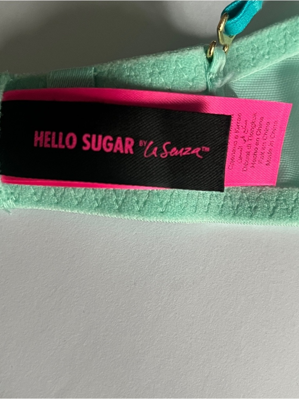 La Senza Beyond Sexy Metallic Lace Bra/Hello Sugar Turquoise Ombré Lace Bra 32C - Picture 14 of 15